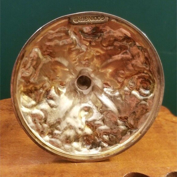 Vintage Godinger Silver Art Co. Ornate Candlestick 3.35" x 3.35" Diameter - Picture 4 of 5